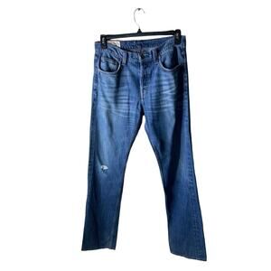 J Brand Walker Jeans Men's Size 31 Straight Relaxed Whiskers Medium Wash Denim